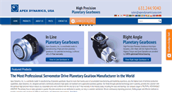Desktop Screenshot of apexdynamicsusa.com